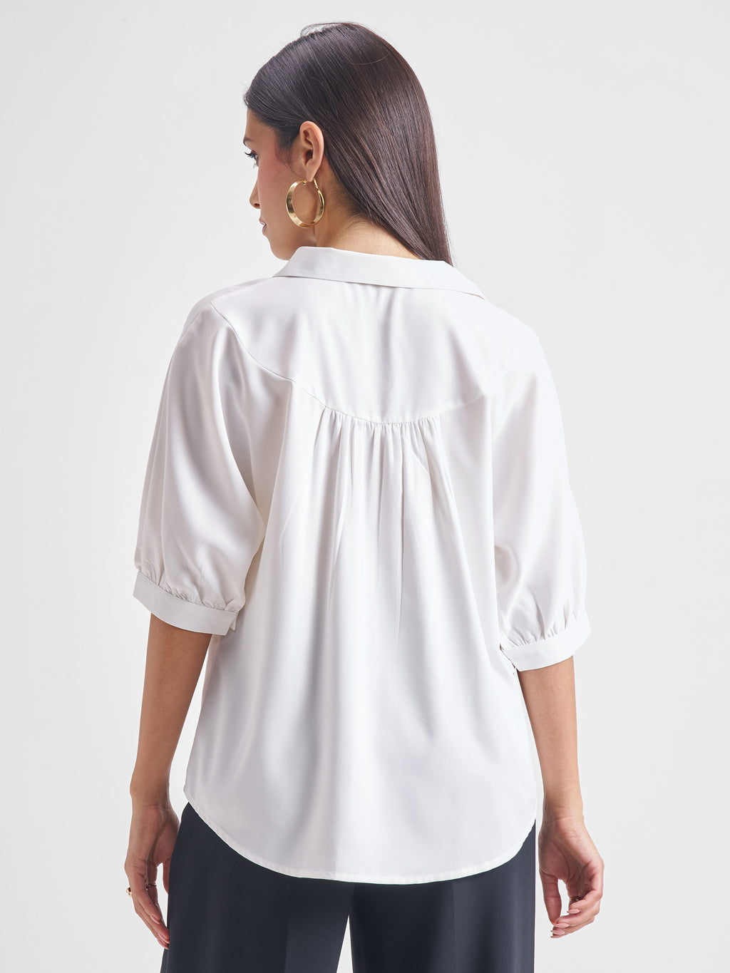 Tokyo Talkies Women White Solid Regular Top - White - Image 3