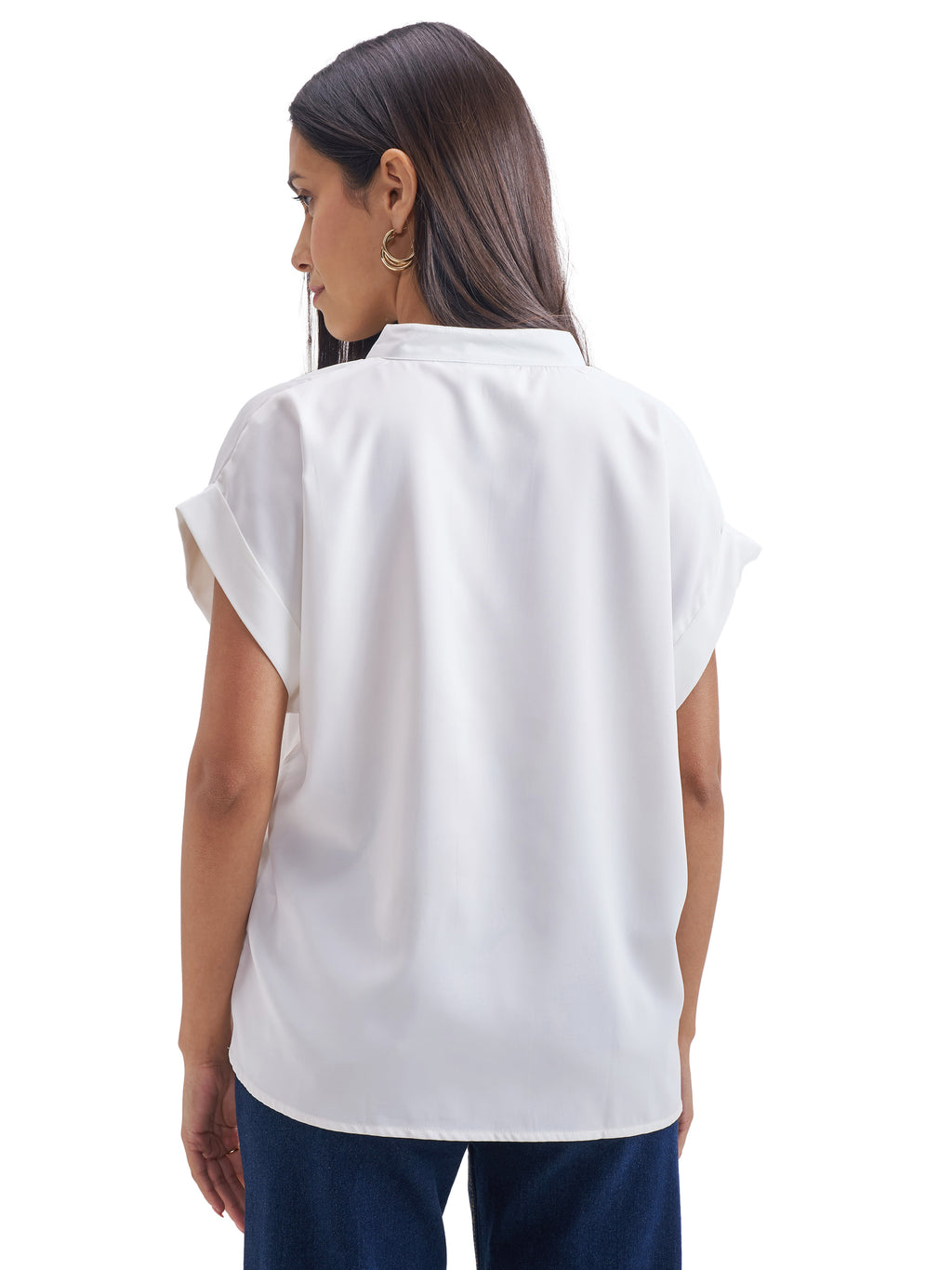 Chic By Tokyo Talkies Women White Solid Regular Top - White - Image 8