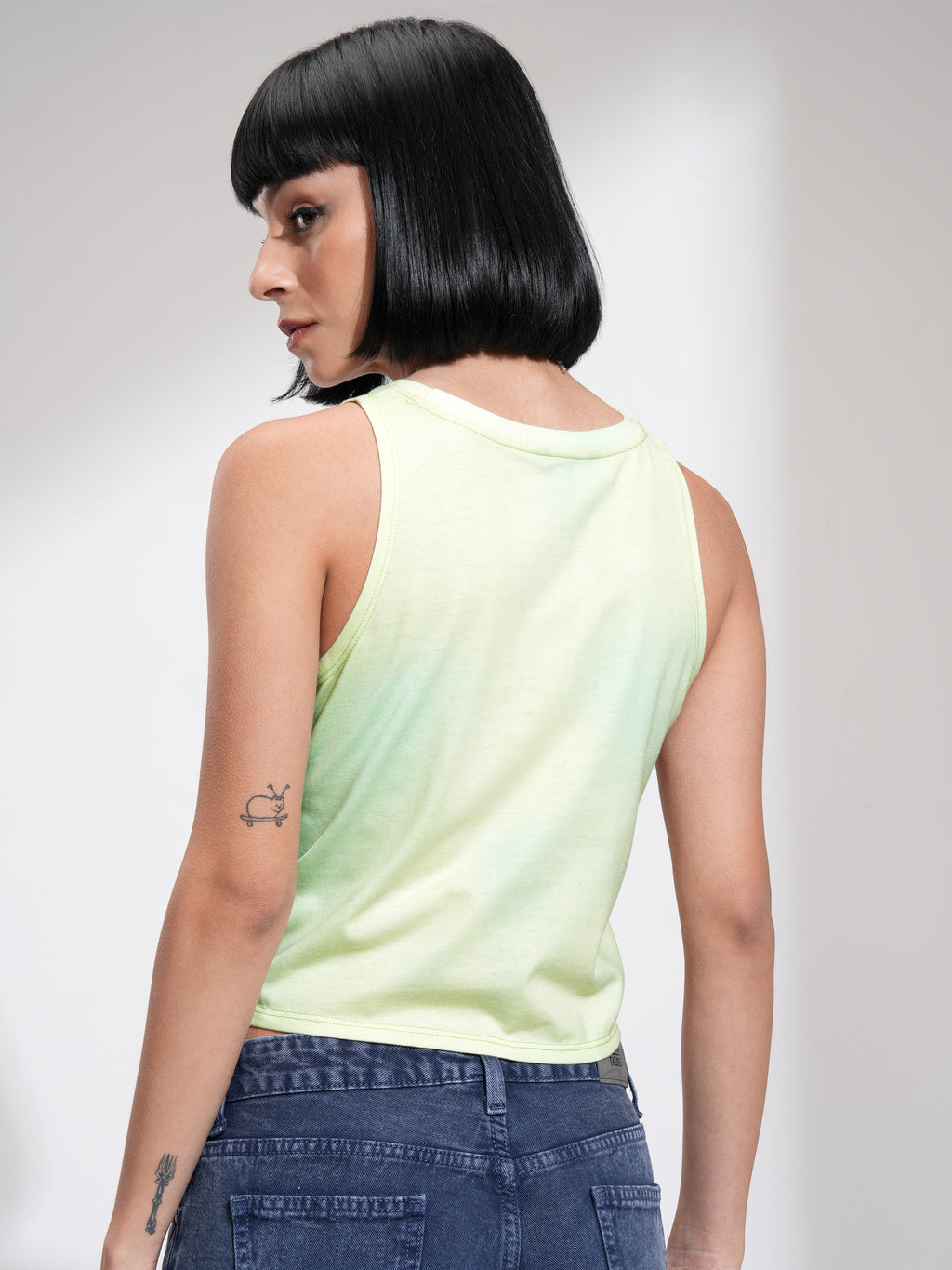 Tokyo Talkies Women Yellow Printed Regular Top - Yellow - Image 3