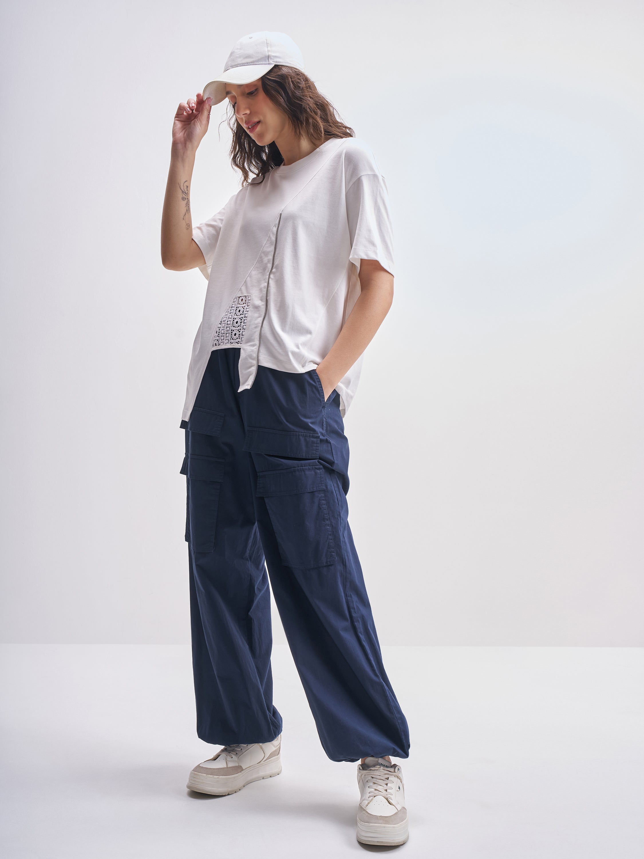Tokyo Talkies Women White Solid Regular Top - White - Image 2