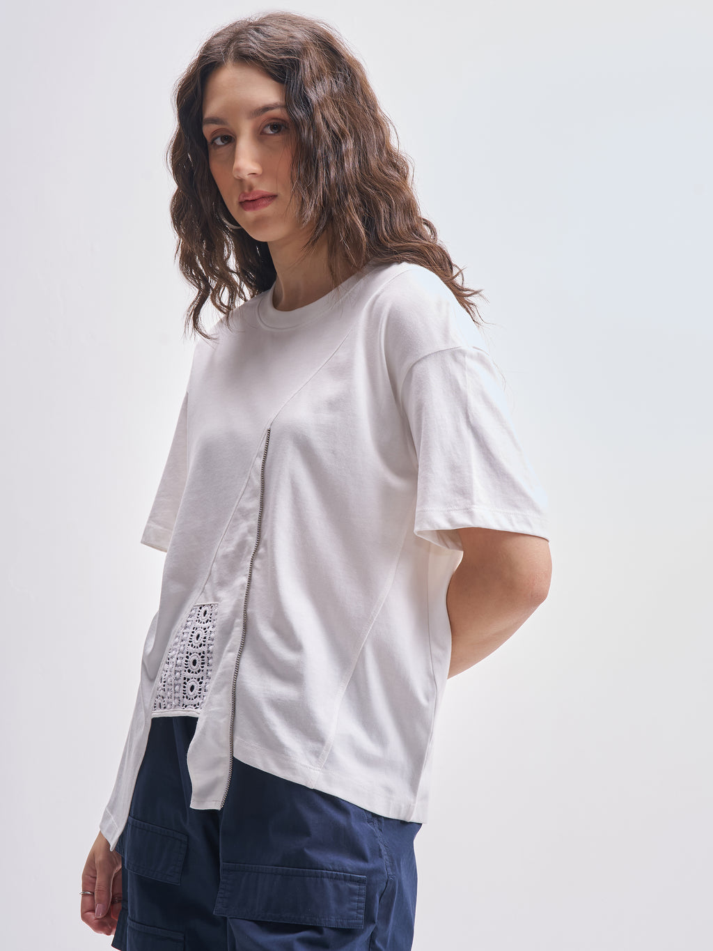 Tokyo Talkies Women White Solid Regular Top - White - Image 4