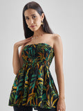 ESPYR By Tokyo Talkies Women Black Printed Regular Top - Black - Image 1