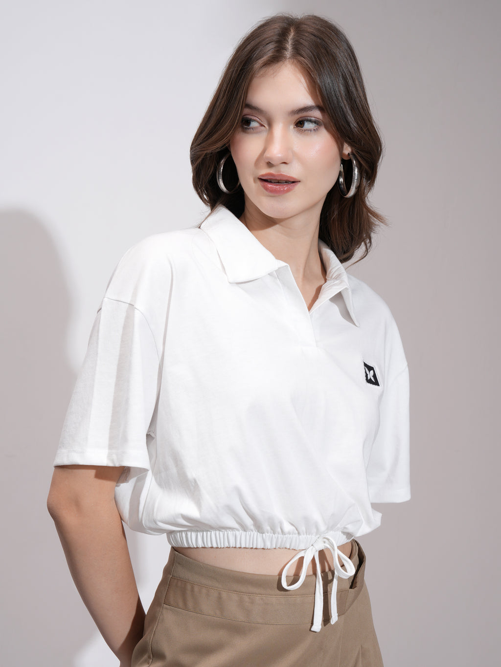 Tokyo Talkies Women White Solid Regular Top - White - Image 6