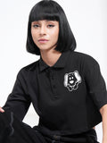 Tokyo Talkies Women Black Printed Regular Top - Black - Image 1