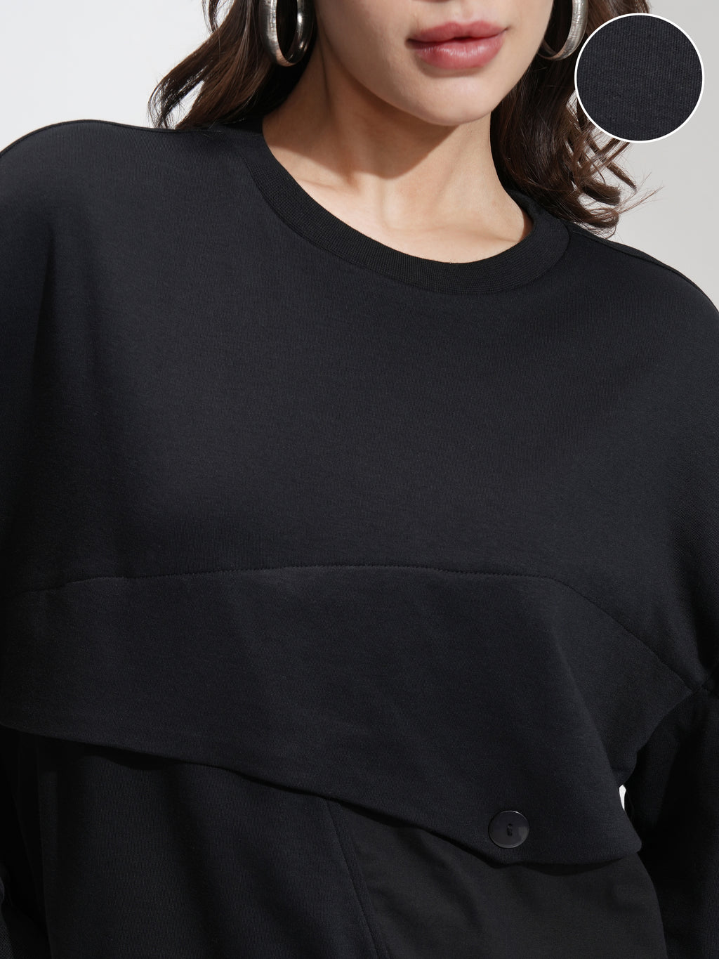 Tokyo Talkies Women Black Solid Regular Top - Black - Image 5