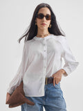 Chic By Tokyo Talkies Women Cream Solid Regular Top - Cream - Image 1