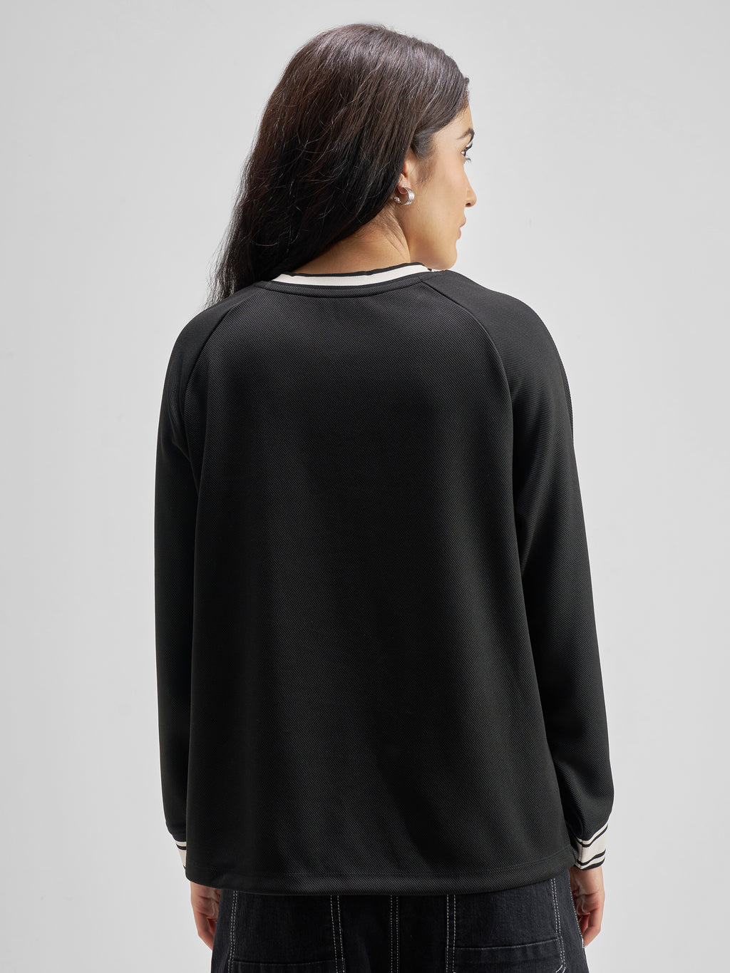 Tokyo Talkies Women Black Printed Regular Top - Black - Image 3