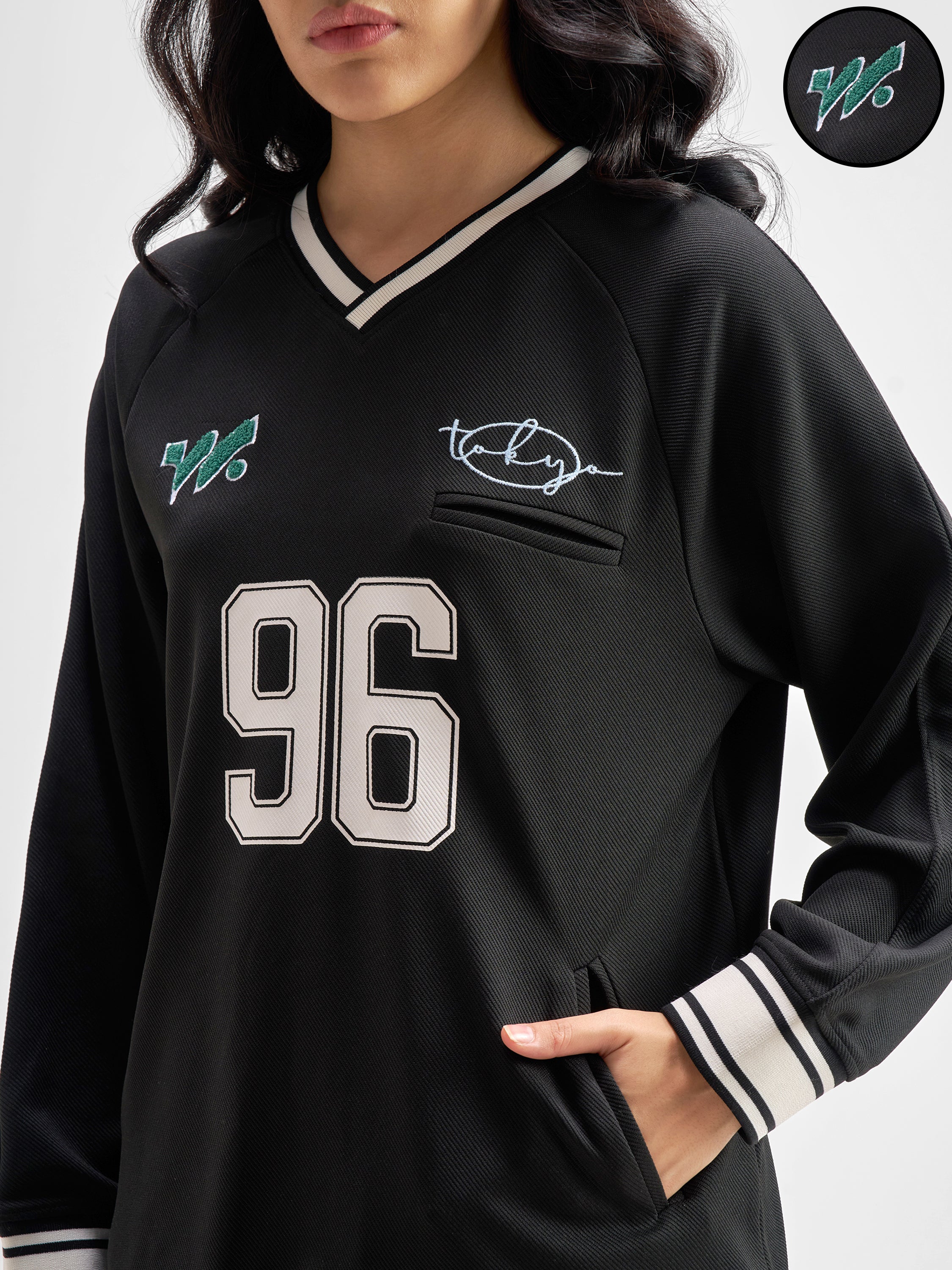 Tokyo Talkies Women Black Printed Regular Top - Black - Image 5