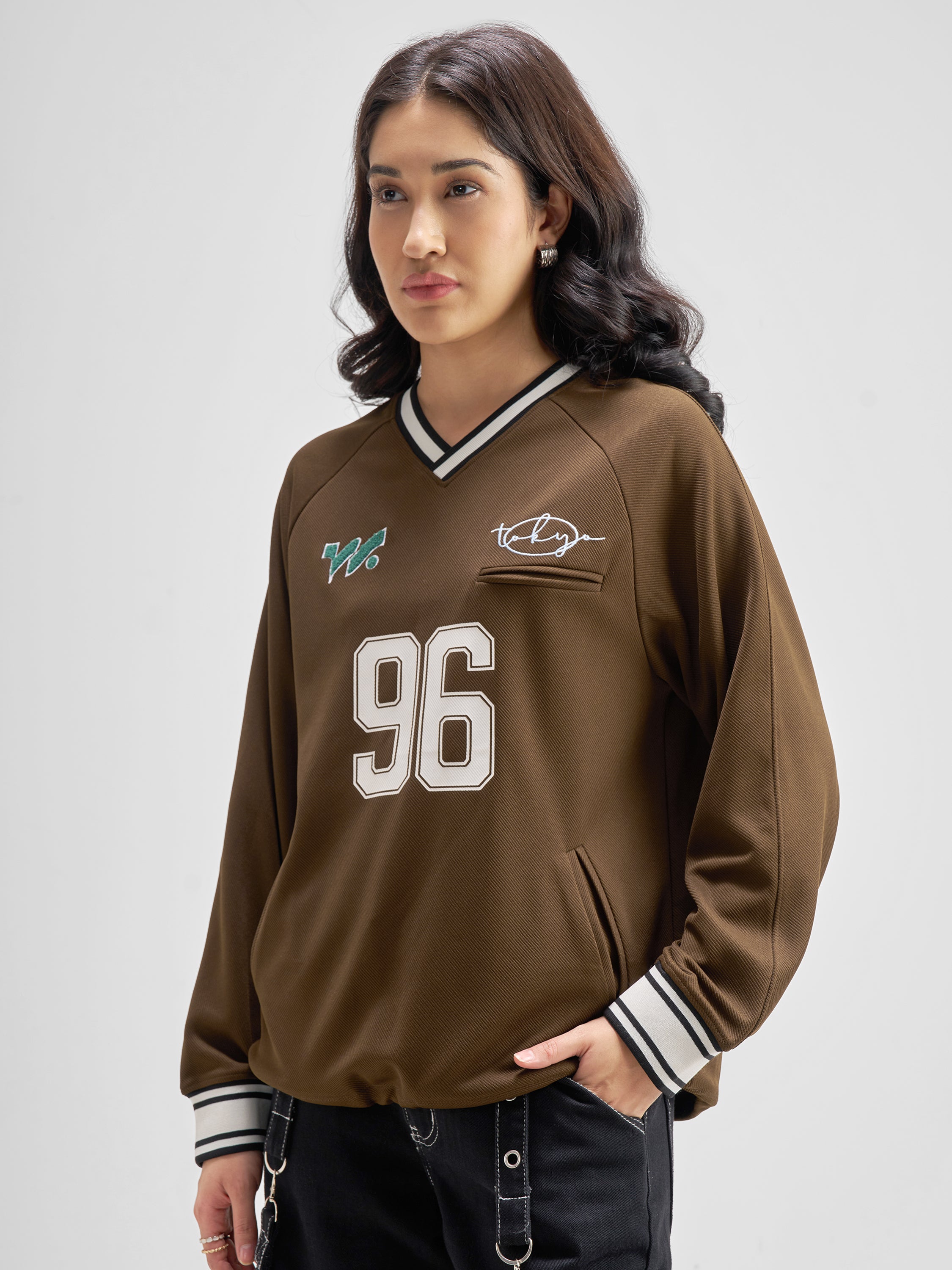 Tokyo Talkies Women Brown Printed Regular Top - Brown - Image 4