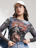 Tokyo Talkies Women Multi Printed Regular Top - Multi - Image 1