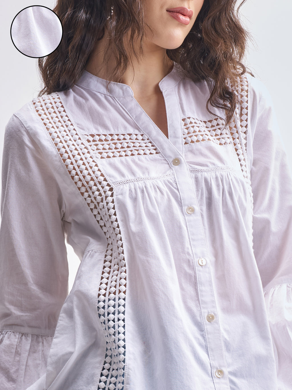 Tokyo Talkies Women White Solid Regular Top - White - Image 5