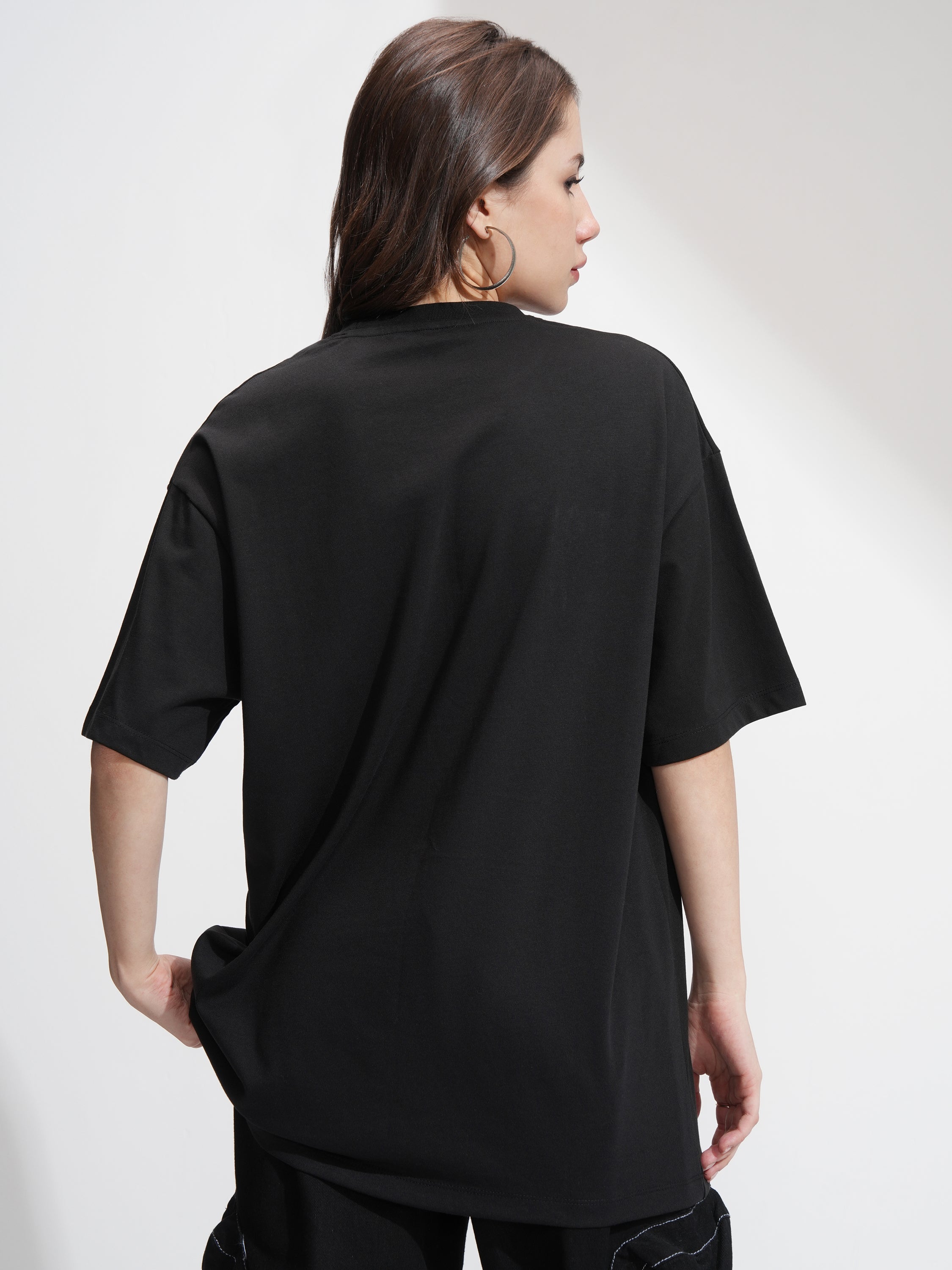 Tokyo Talkies Women Black Embroidered Regular Top - Black - Image 3