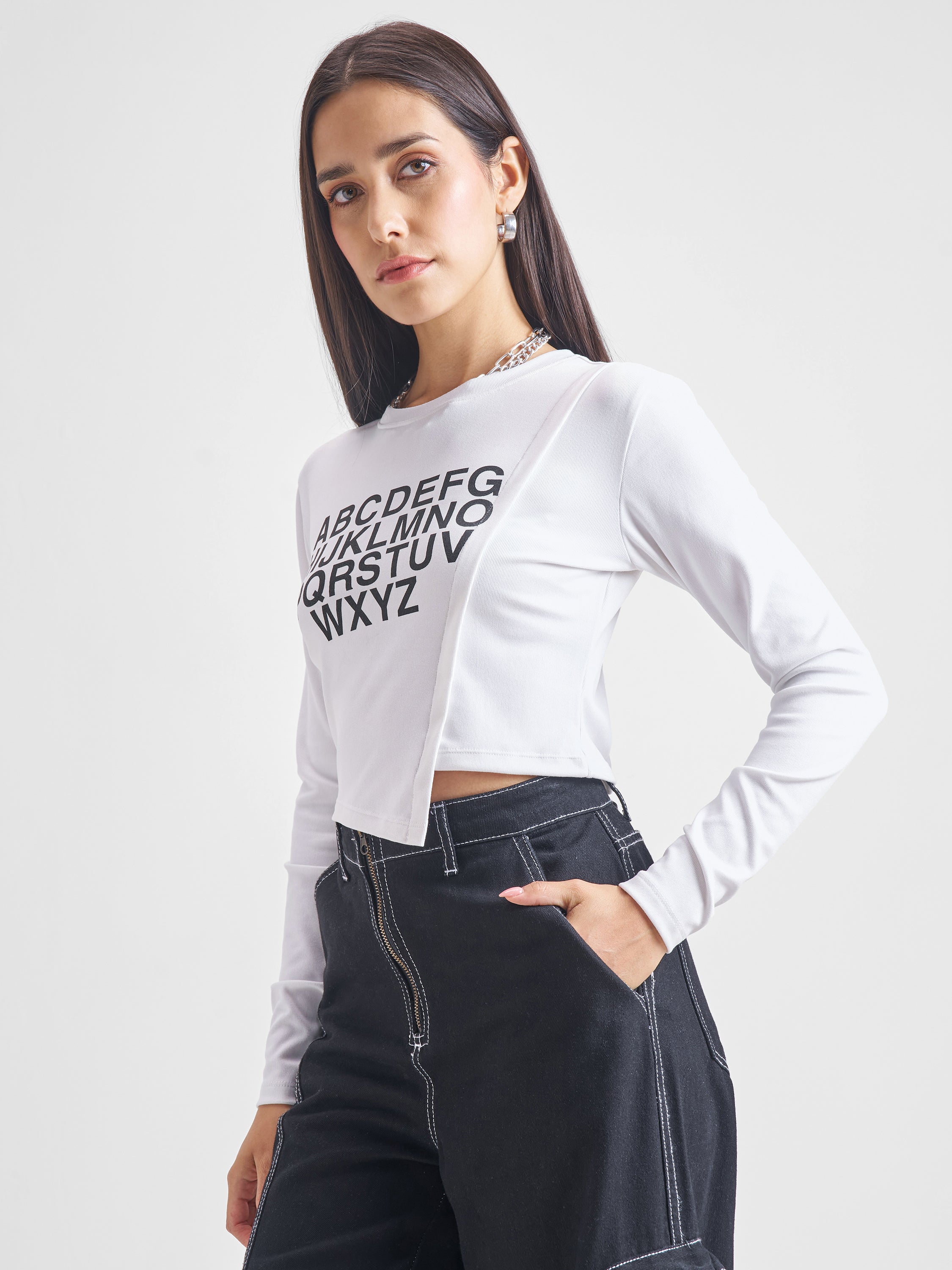 Street By Tokyo Talkies Women White Printed Regular Top - White - Image 4