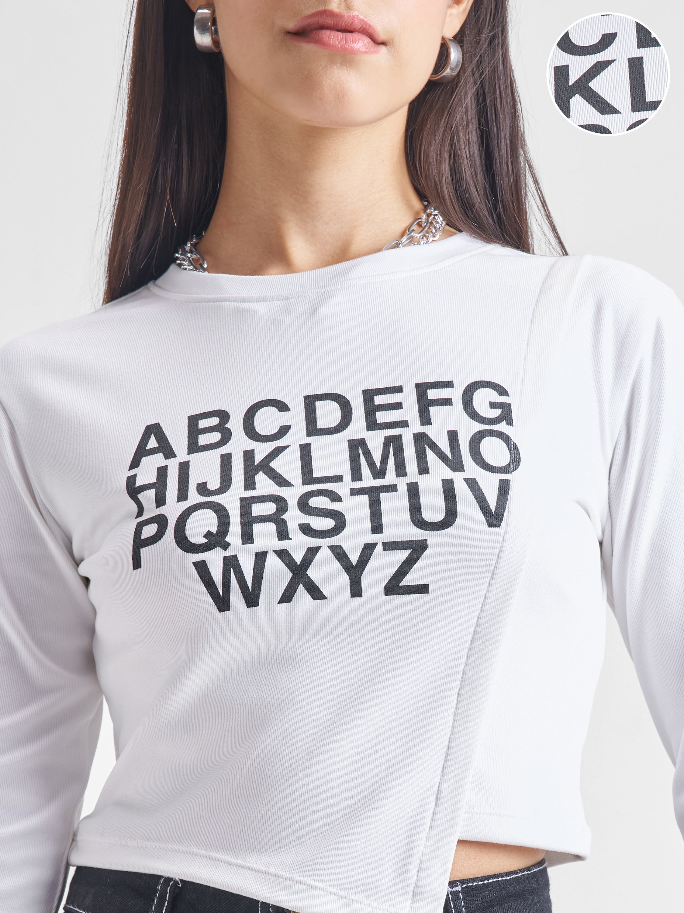 Street By Tokyo Talkies Women White Printed Regular Top - White - Image 5