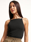 Tokyo Talkies Women Black Solid Regular Top - Black - Image 1