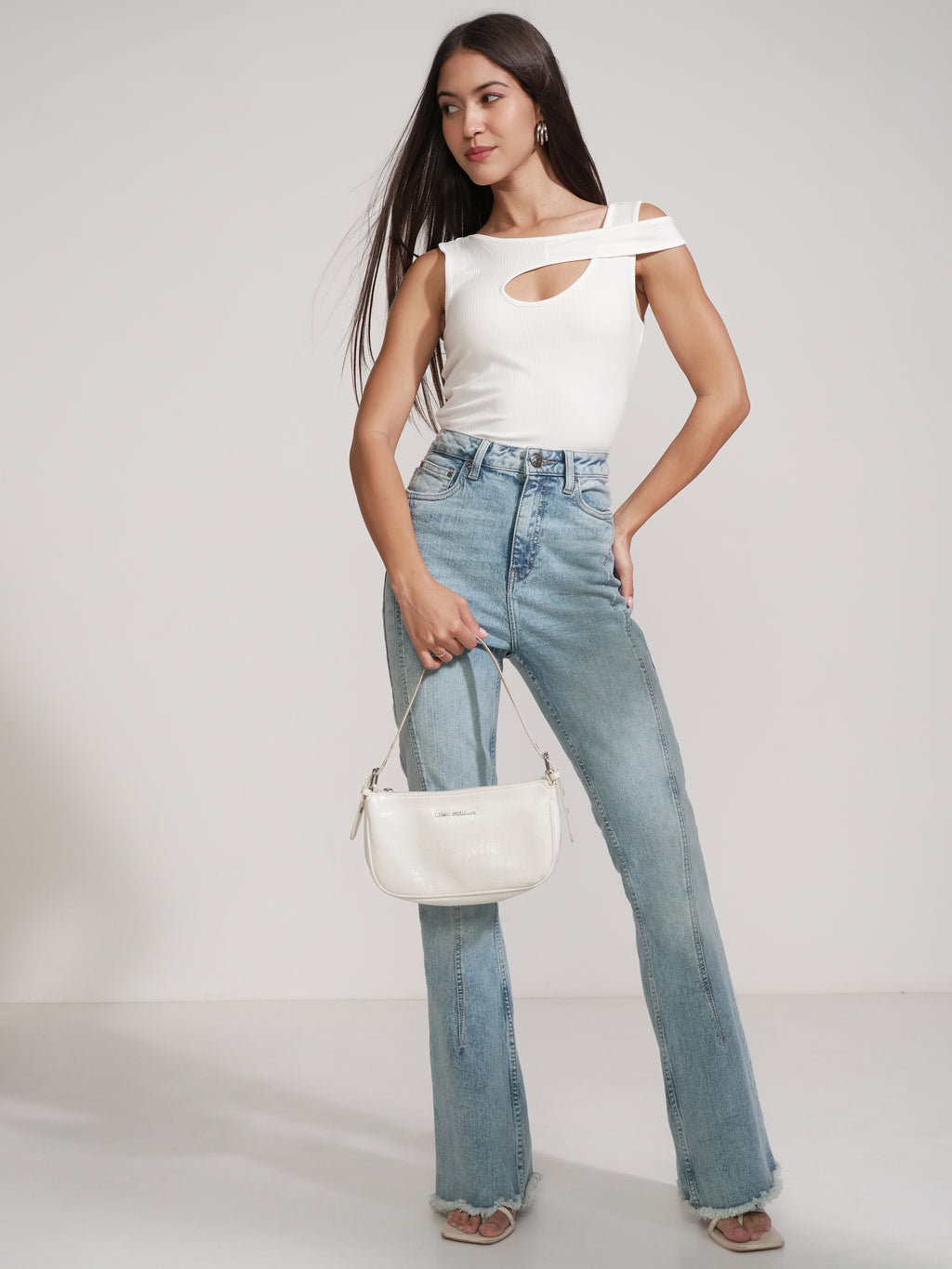 Tokyo Talkies Women White Solid Regular Top - White - Image 2