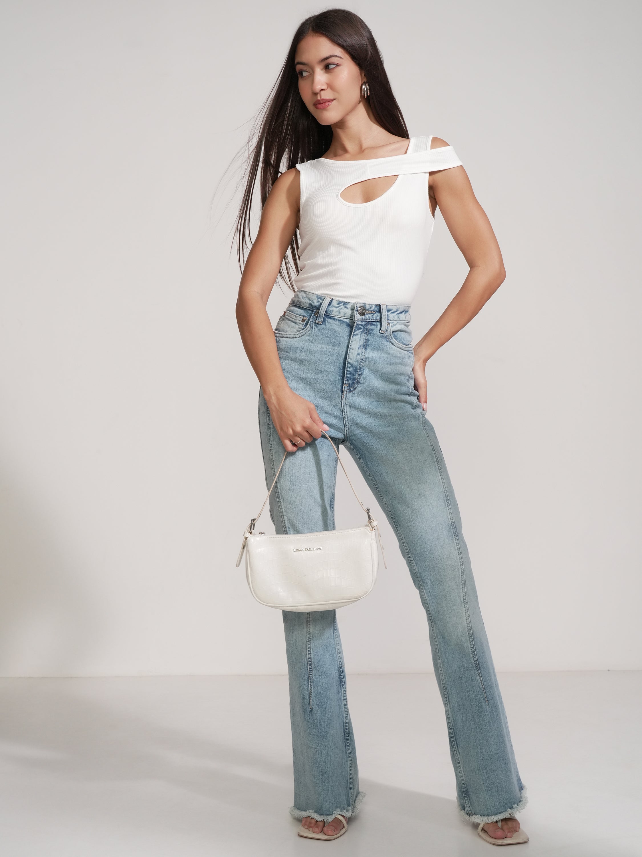 Tokyo Talkies Women White Solid Regular Top - White - Image 2