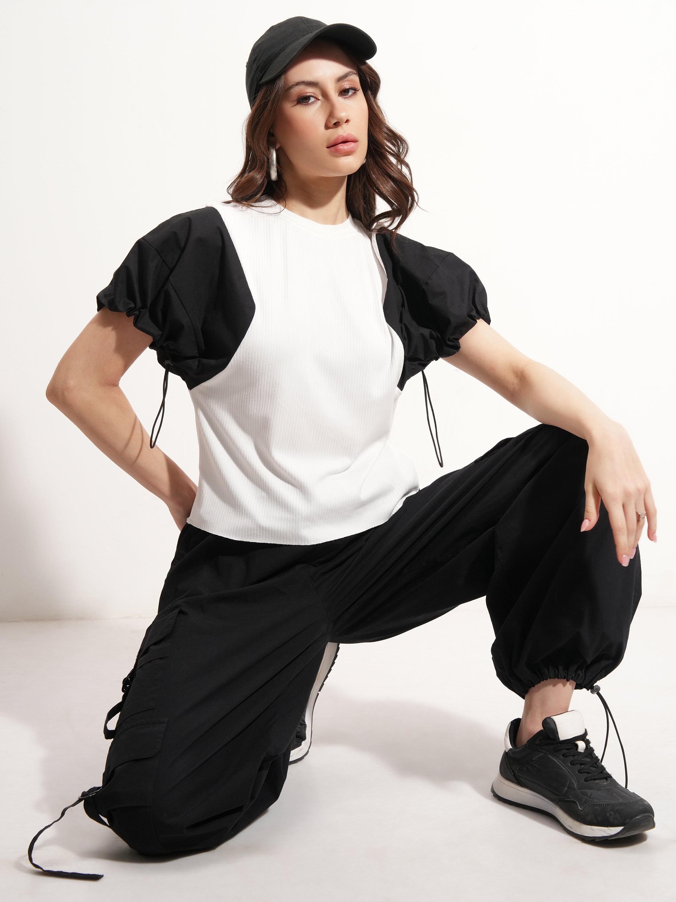 Tokyo Talkies Women White Solid Regular Top - White - Image 2