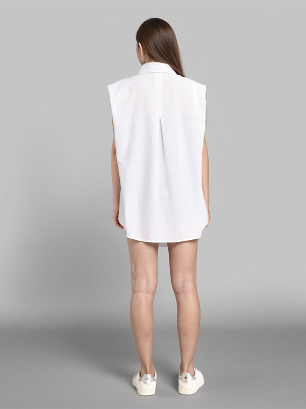 Chic By Tokyo Talkies Women White Solid Regular Top - White - Image 3