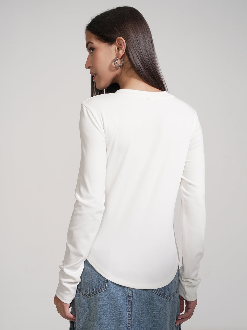 Tokyo Talkies Women White Solid Regular Top - White - Image 3