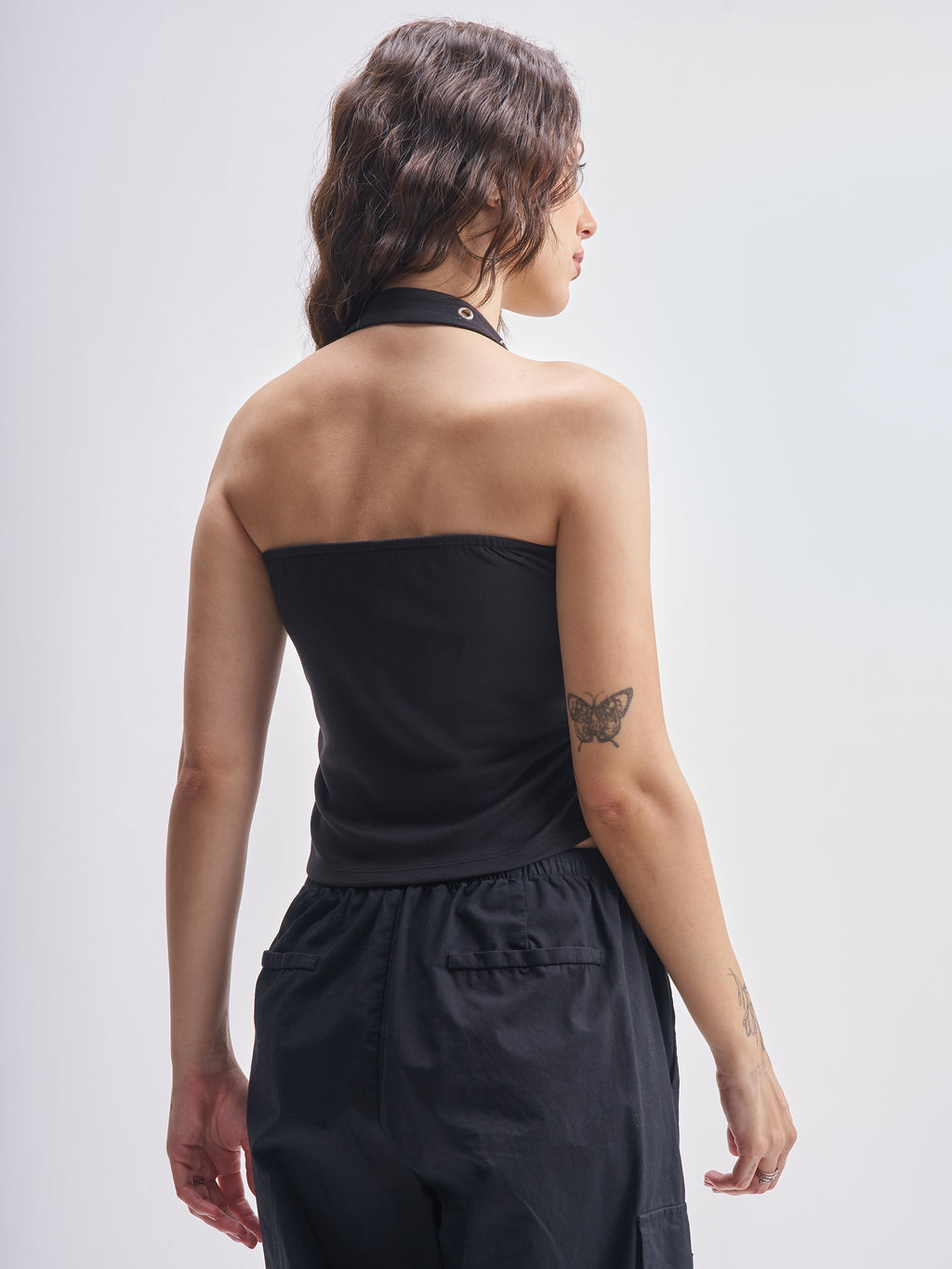 Tokyo Talkies Women Black Printed Regular Top - Black - Image 3