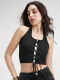 Tokyo Talkies Women Black Solid Regular Top - Black - Image 1