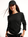 Tokyo Talkies Women Black Solid Regular Top - Black - Image 1