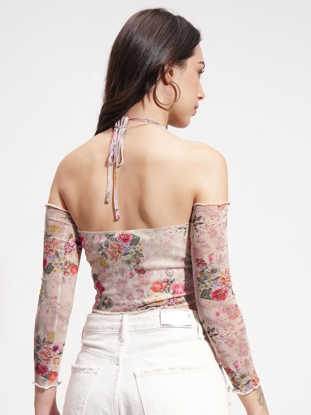 Tokyo Talkies Women Beige Printed Regular Top - Beige - Image 3
