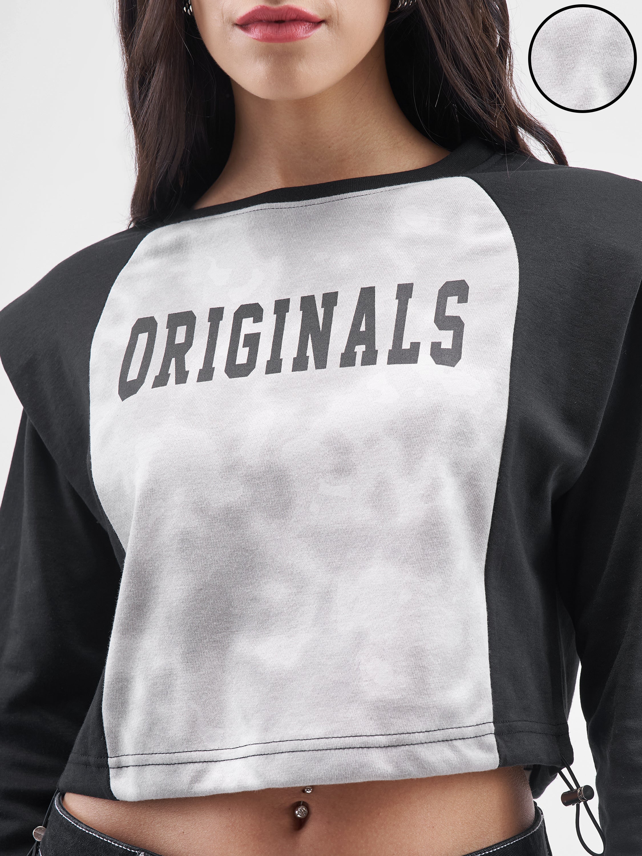 Street By Tokyo Talkies Women Black Printed Regular Top - Black - Image 5
