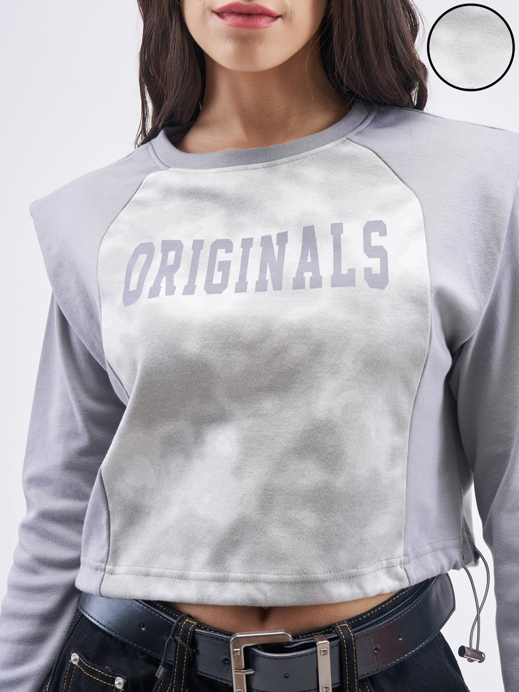 Street By Tokyo Talkies Women Grey Printed Regular Top - Grey - Image 5