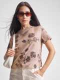 Tokyo Talkies Women Pink Printed Regular Top - Pink - Image 1