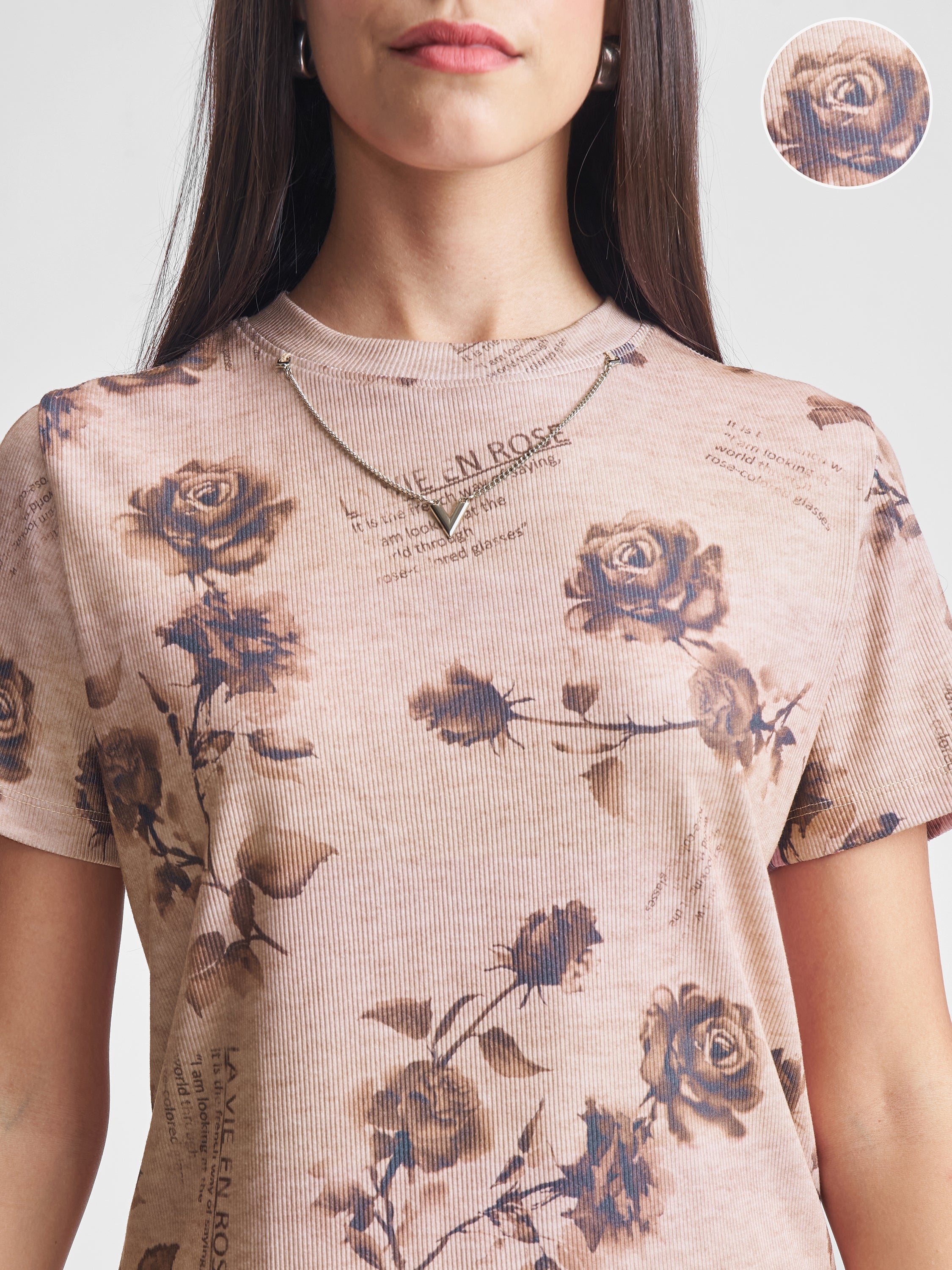 Tokyo Talkies Women Pink Printed Regular Top - Pink - Image 5