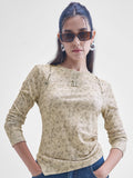 Street By Tokyo Talkies Women Brown Printed Shirt Style Top - Brown - Image 1