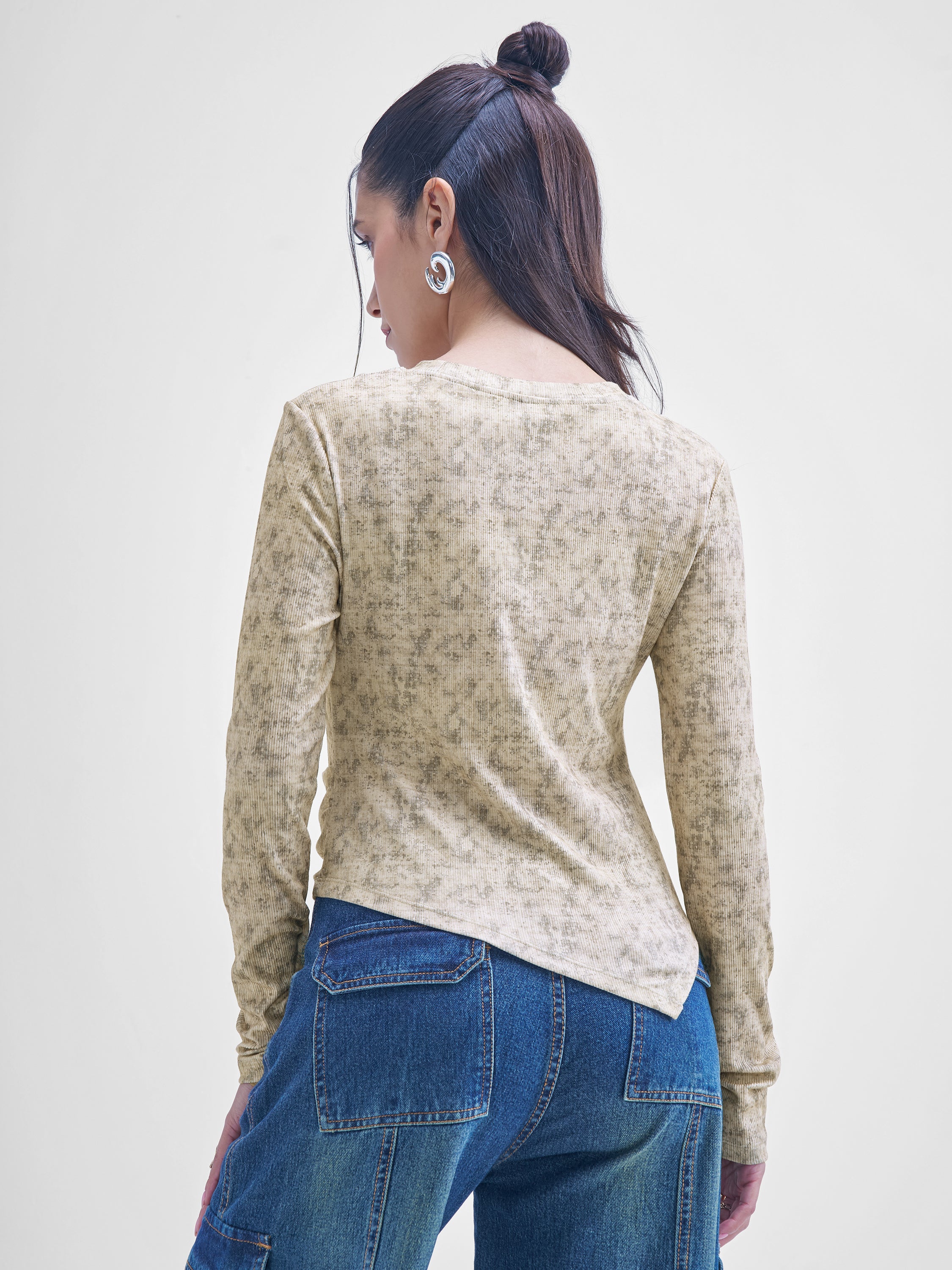 Street By Tokyo Talkies Women Brown Printed Shirt Style Top - Brown - Image 3