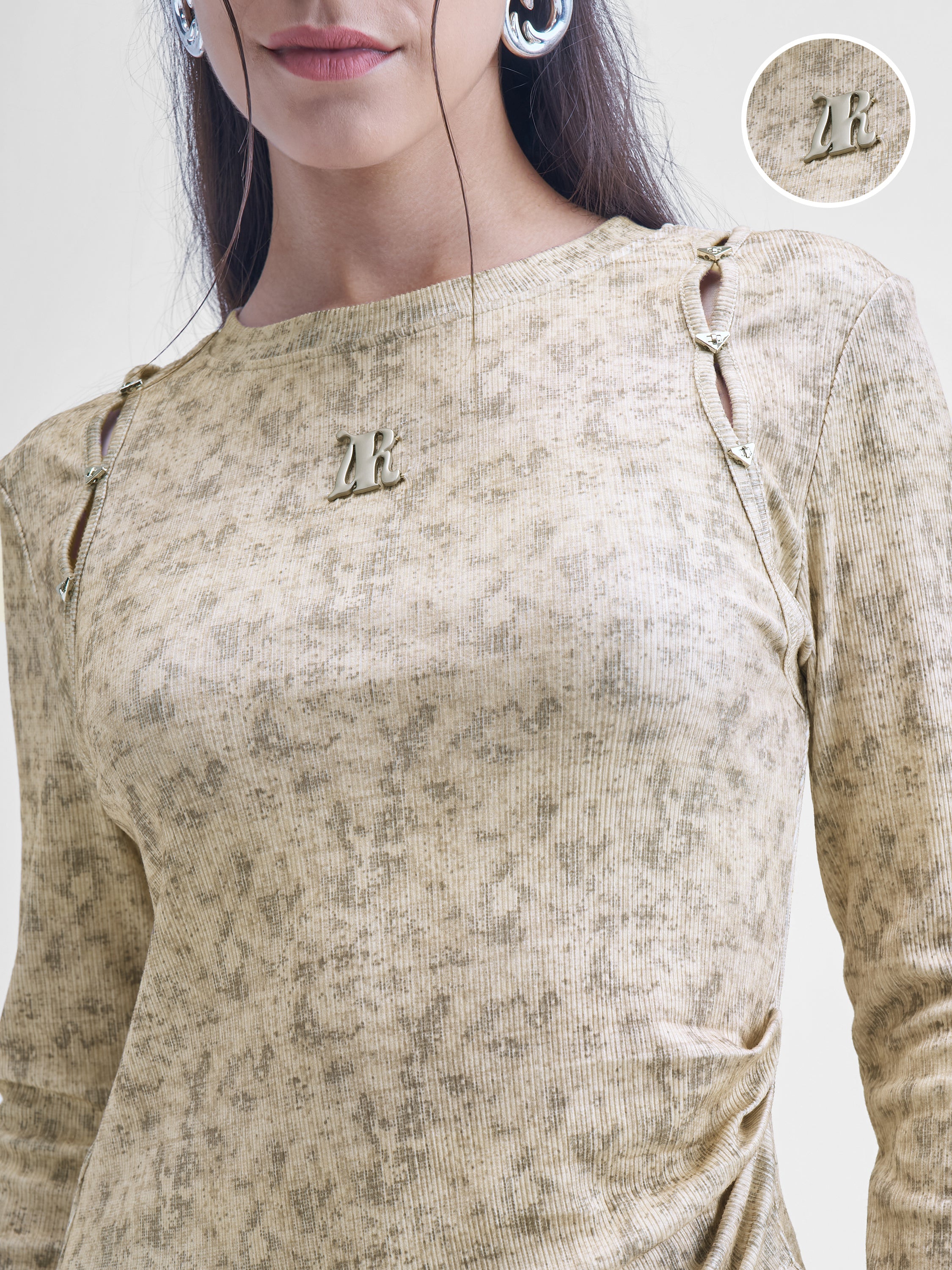 Street By Tokyo Talkies Women Brown Printed Shirt Style Top - Brown - Image 5