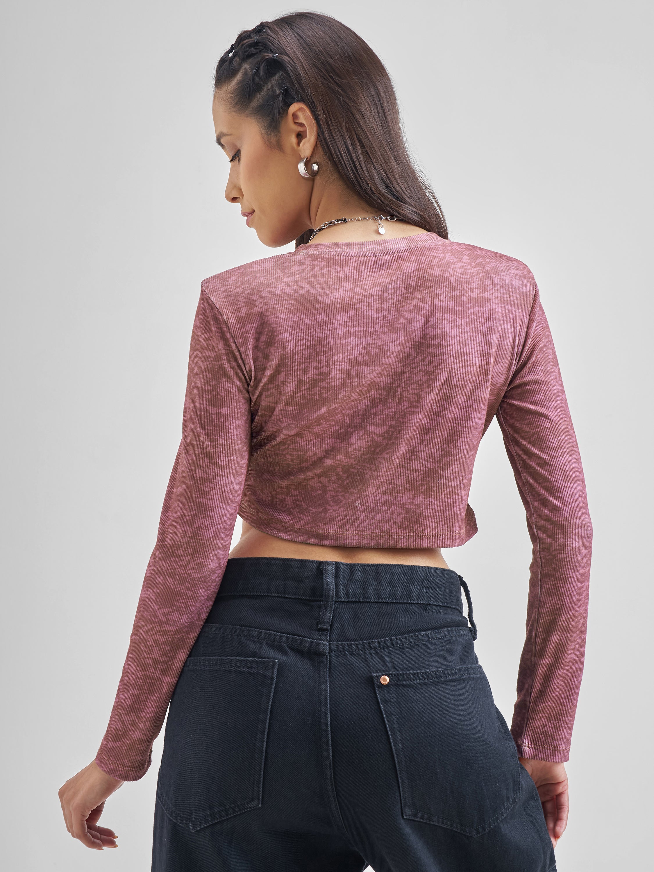 Street By Tokyo Talkies Women Maroon Printed Regular Top - Maroon - Image 3