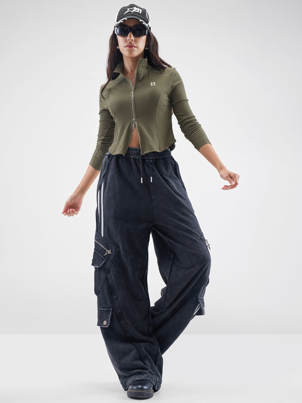 Street By Tokyo Talkies Women Olive Solid Shirt Style Top - Olive - Image 2