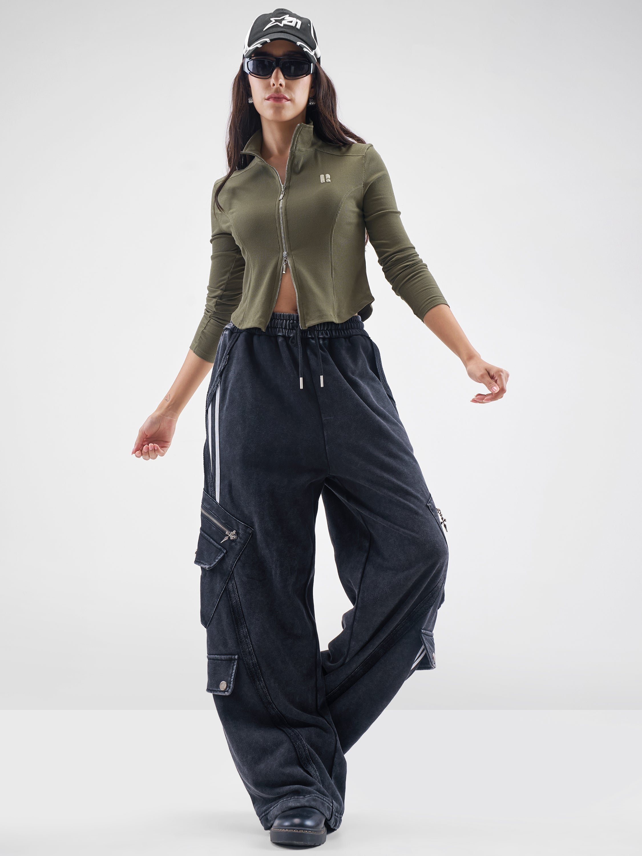Street By Tokyo Talkies Women Olive Solid Shirt Style Top - Olive - Image 2