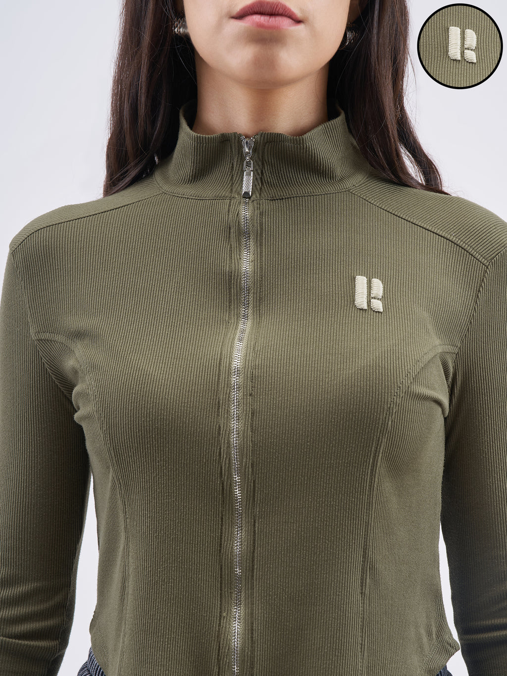 Street By Tokyo Talkies Women Olive Solid Shirt Style Top - Olive - Image 5