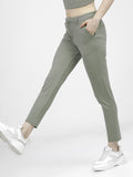 Tokyo Talkies Womens Sage Green Slim Fit Trouser - Green - Image 1
