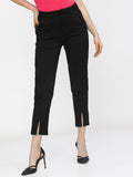 Tokyo Talkies Womens Black Slim Fit Trouser - Black - Image 1
