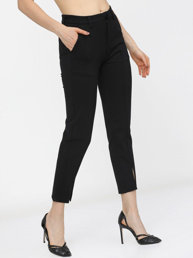 Tokyo Talkies Womens Black Slim Fit Trouser - Black - Image 6