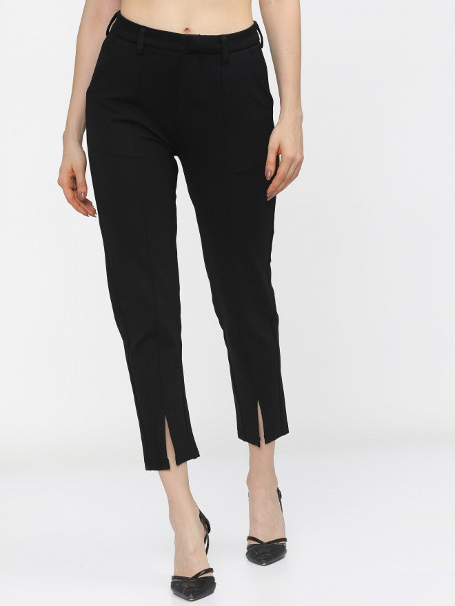 Tokyo Talkies Womens Black Slim Fit Trouser - Black - Image 7
