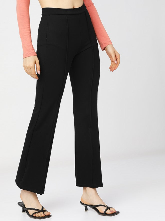 Tokyo Talkies Womens Black Bootcut Trouser - Black - Image 6