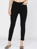 Tokyo Talkies Womens Black Solid Slim Fit Trouser - Black - Image 1
