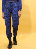 Tokyo Talkies Women Blue/Black Regular Fit Joggers - Multi - Image 1