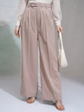 Tokyo Talkies Women Pink Solid Regular Fit Casual Trouser - Pink - Image 1