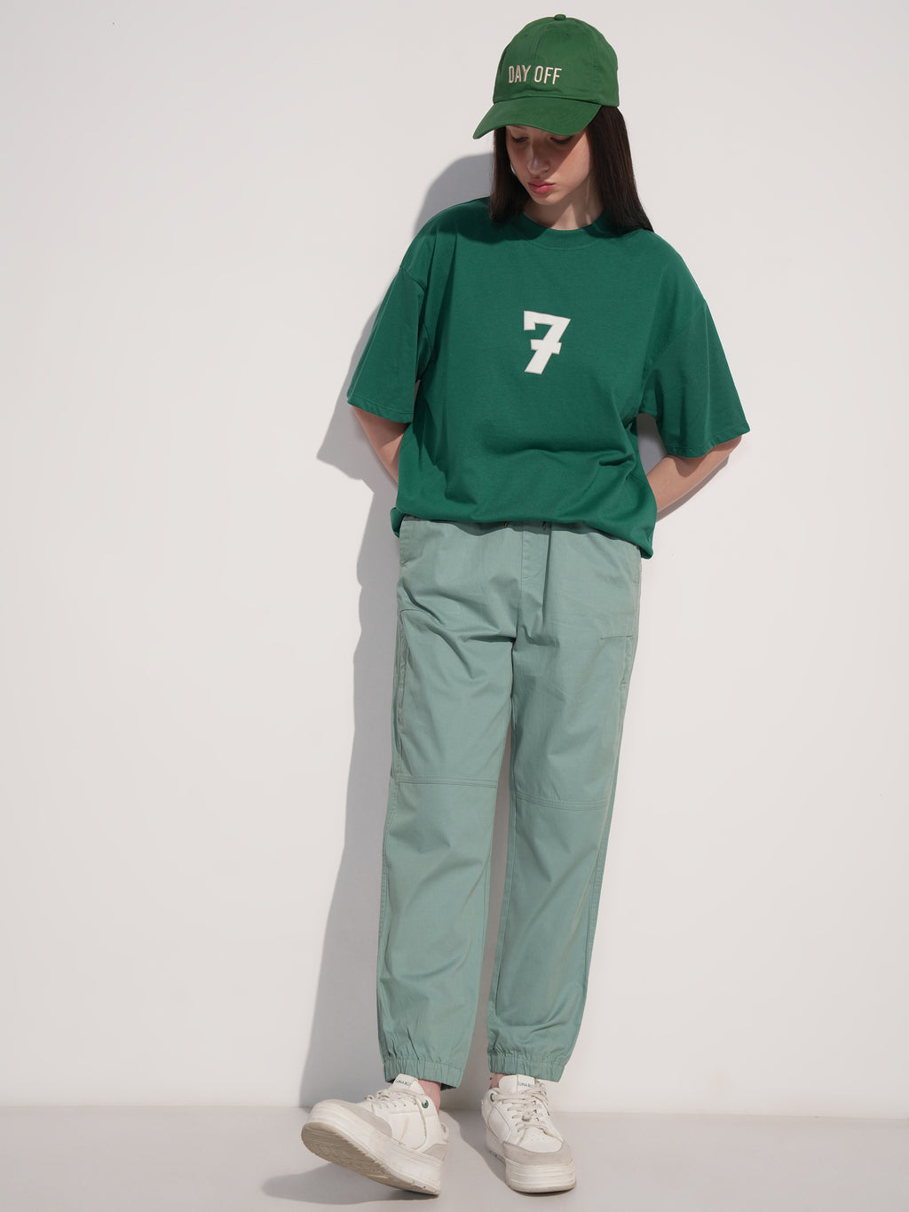 Tokyo Talkies Women Green Solid Regular Fit Joggers - Green - Image 2