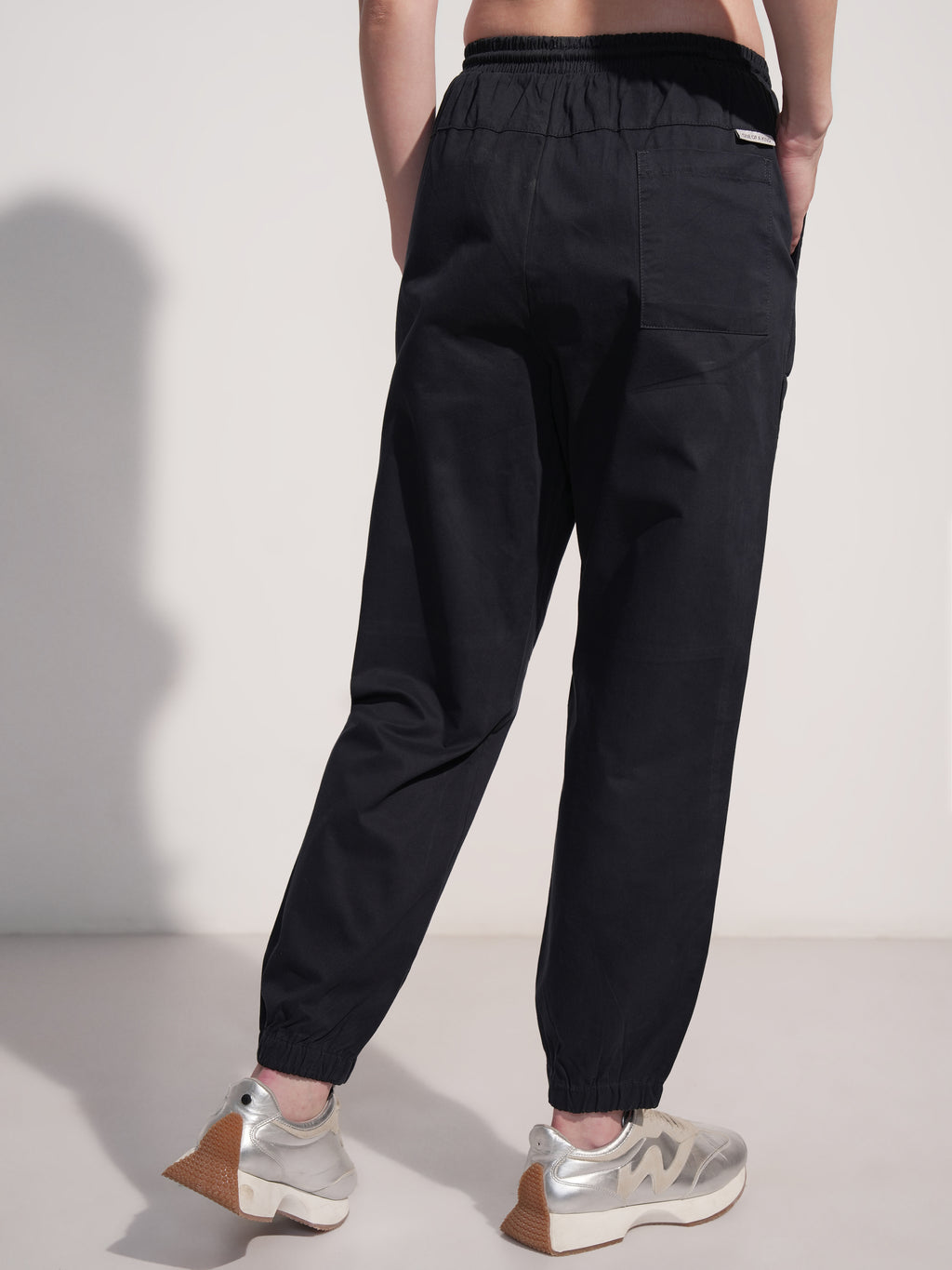 Tokyo Talkies Women Black Solid Regular Fit Joggers - Black - Image 3