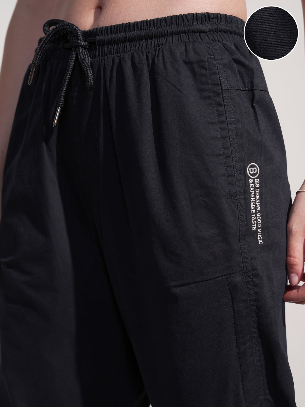 Tokyo Talkies Women Black Solid Regular Fit Joggers - Black - Image 5